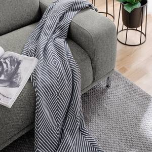 Sofa Meeker (2,5-Sitzer) Strukturstoff Grau - Textil - 216 x 73 x 90 cm