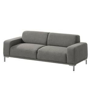 Sofa Meeker (2,5-Sitzer) Strukturstoff Grau - Textil - 216 x 73 x 90 cm