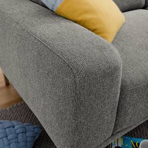 Sofa Meeker (2-Sitzer) Strukturstoff Grau - Textil - 206 x 73 x 90 cm