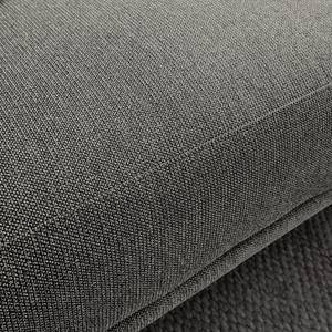 Sofa Meeker (3-Sitzer) Strukturstoff Grau - Textil - 231 x 73 x 90 cm