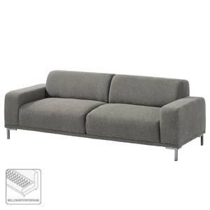 Sofa Meeker (3-Sitzer) Strukturstoff Grau - Textil - 231 x 73 x 90 cm