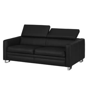 Sofa Menfi III (2-Sitzer) Echtleder - Schwarz