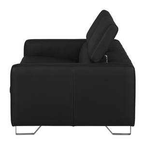 Sofa Menfi III (2-Sitzer) Echtleder - Schwarz