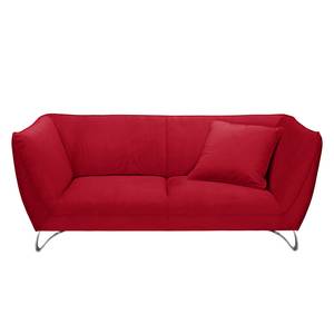 Sofa Michie (2,5-Sitzer) Microfaser Rot - Armlehne verstellbar