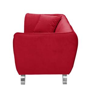 Canapé Michie (2,5 places) Microfibre - Rouge - Accoudoir réglable