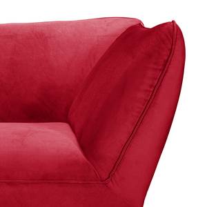 Sofa Michie (3-Sitzer) Microfaser Rot - Armlehne verstellbar