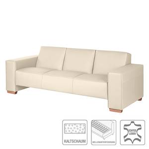 Sofa Midar (3-Sitzer) Echtleder Echtleder - Beige