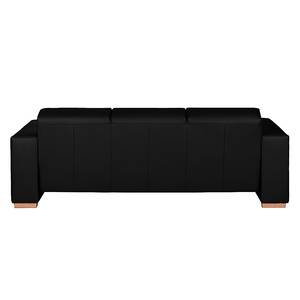 Sofa Midar (3-Sitzer) Echtleder Echtleder - Schwarz