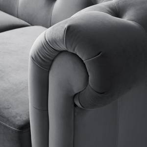 Sofa Missoula Microfaser (2-Sitzer) Grau - Textil - 160 x 78 x 88 cm