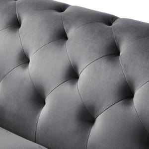 Sofa Missoula Microfaser (2-Sitzer) Grau - Textil - 160 x 78 x 88 cm