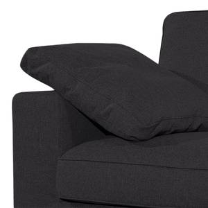 Sofa Moore (3-Sitzer) Webstoff Stoff Dara: Anthrazit