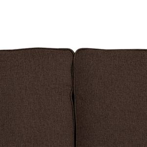 Sofa Moore (3-Sitzer) Webstoff Stoff Dara: Braun