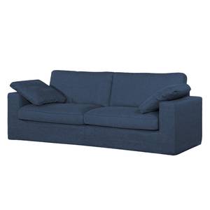 Sofa Moore (3-Sitzer) Webstoff Stoff Valura: Blau