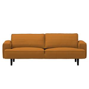 Sofa Navona (3-Sitzer) Echtleder Echtleder Neka: Cognac - Schwarz