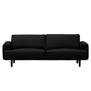 Sofa Navona (3-Sitzer) Echtleder Echtleder Neka: Schwarz - Schwarz