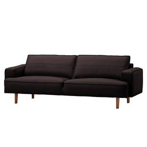 Sofa Navona (3-Sitzer) Echtleder Echtleder Neka: Dunkelbraun - Braun