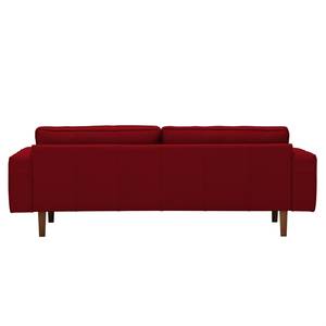 Sofa Navona (3-Sitzer) Echtleder Echtleder Neka: Rot - Braun