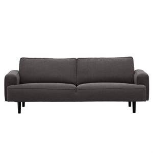 Sofa Navona (3-Sitzer) Webstoff Webstoff Anda II: Anthrazit - Schwarz