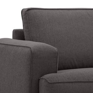 Sofa Navona (3-Sitzer) Webstoff Webstoff Anda II: Anthrazit - Schwarz