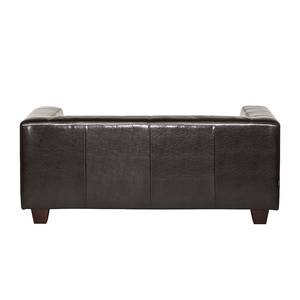 Sofa Nespolo (2-Sitzer) Kunstleder Dunkelbraun