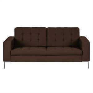 Sofa Nistra (2-Sitzer) Baumwollstoff Braun