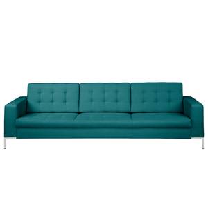 Sofa Nistra (3-Sitzer) Stoff Blau/Grün - Petrol