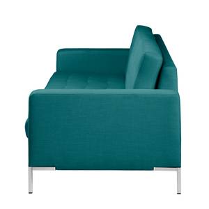 Sofa Nistra (3-Sitzer) Stoff Blau/Grün - Petrol