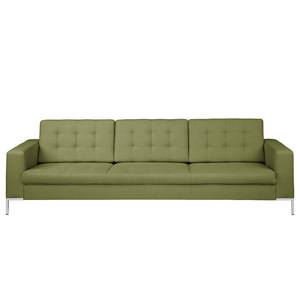 Sofa Nistra (3-Sitzer) Stoff Olivgrün