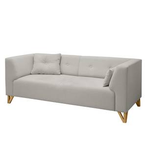 Sofa Ongar I (2-Sitzer) Webstoff Granit - Mit Hocker