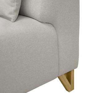 Sofa Ongar I (2-Sitzer) Webstoff Granit - Mit Hocker