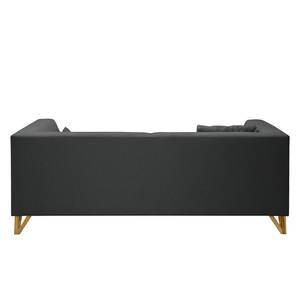 Sofa Ongar I (2-Sitzer) Webstoff Anthrazit - Ohne Hocker