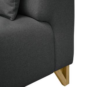 Sofa Ongar I (2-Sitzer) Webstoff Anthrazit - Ohne Hocker