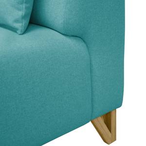 Sofa Ongar I (2-Sitzer) Webstoff Petrol - Ohne Hocker