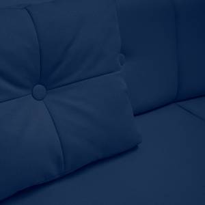 Sofa Ongar II (2-Sitzer) Webstoff Marineblau - Mit Hocker