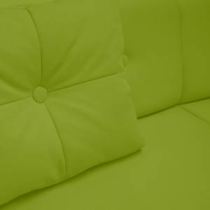 Sofa Ongar II (2-Sitzer) Webstoff Pistaziengrün - Mit Hocker