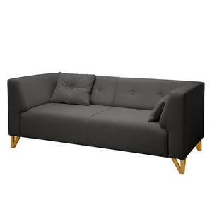 Sofa Ongar II (2-Sitzer) Webstoff Anthrazit - Ohne Hocker