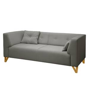 Sofa Ongar II (2-Sitzer) Webstoff Grau - Ohne Hocker