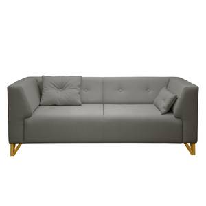 Sofa Ongar II (2-Sitzer) Webstoff Grau - Ohne Hocker