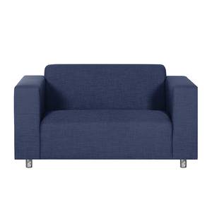 Sofa Oslo (2-Sitzer) Baumwollstoff Dunkelblau