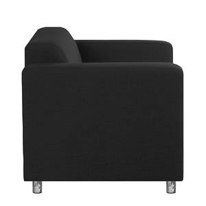 Sofa Oslo (2-Sitzer) Baumwollstoff Schwarz