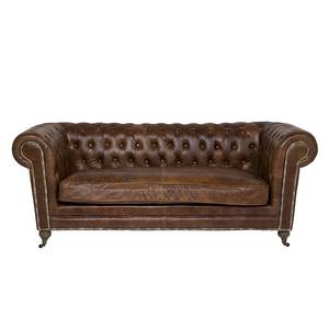 Sofa Oxford Vintage Deluxe (3-Sitzer) Echtleder Braun