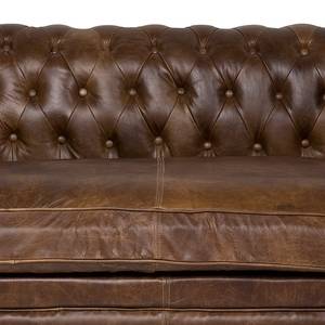 Sofa Oxford Vintage Deluxe (3-Sitzer) Echtleder Braun