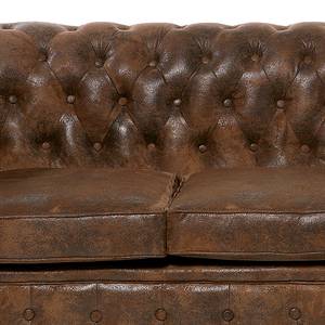 Sofa Oxford Vintage Eco (3-Sitzer) Mikrofaser Braun