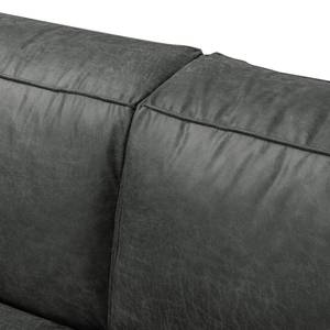 Sofa Pentre (2-Sitzer) Antiklederlook Dunkelgrau