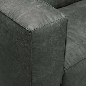 Sofa Pentre (2-Sitzer) Antiklederlook Dunkelgrau