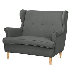 Sofa Piha (2-Sitzer) Webstoff Webstoff - Dunkelgrau