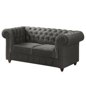 Sofa Pintano (2-Sitzer) Samt - Grau