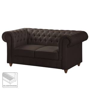 Sofa Pintano (2-Sitzer) Webstoff - Espresso