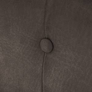 Fauteuil Chesterfield Pintano Aspect cuir vieilli - Gris marron