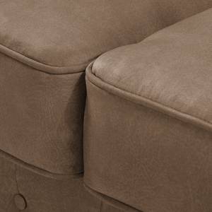 Fauteuil Chesterfield Pintano antieke leerlook - Congo grijs